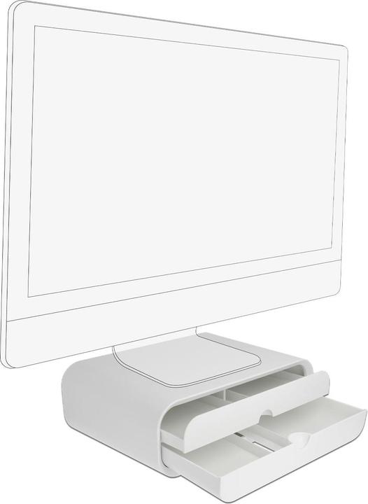 Actual product image Delock 18325 Flat Screen Table Mount Freestanding White