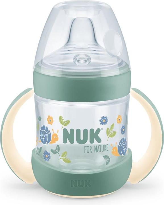 Produktbild NUK for Nature Trinklernflasche aus nachhaltigem Material*, extra breite und weiche Lippenauflage, m (150 ml)