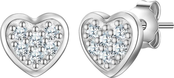 Glanzstücke München Damen Ohrringe Herz Sterling Silber - 34588 (Sterling Silber)
