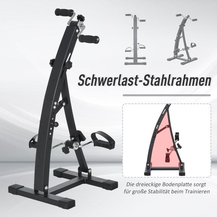Immagine prodotto Swisshandel24 Cyclette Pedal trainer per anziani Acciaio Nero 41 x 50 x 96 cm