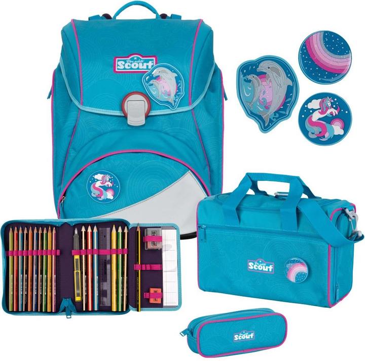 Immagine prodotto Scout Alpha Scuola Zaino Set Delfini (20.50 l)