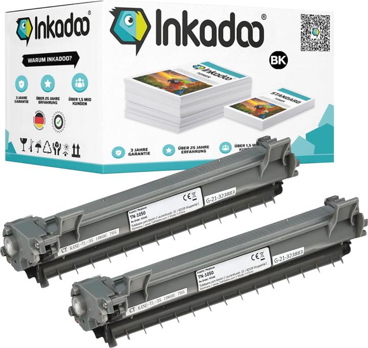 Inkadoo Toner kompatibel zu Brother TN-1050 (BK)