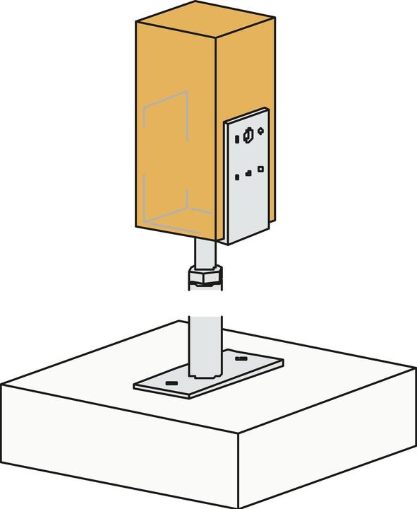 Produktbild Simpson Sst Stützenfuss (Stützenfuss, 1 Stk.)