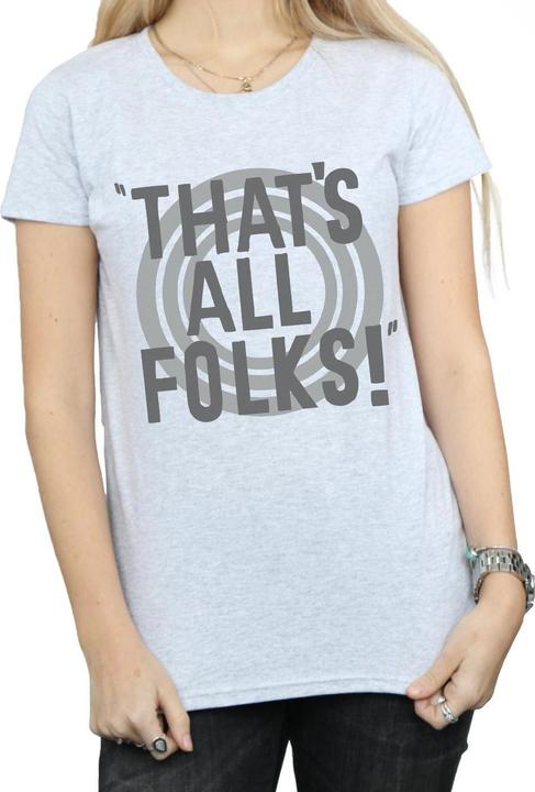 Image du produit Looney Tunes - T-shirt THAT'S ALL FOLKS TEXT - Femme (M)