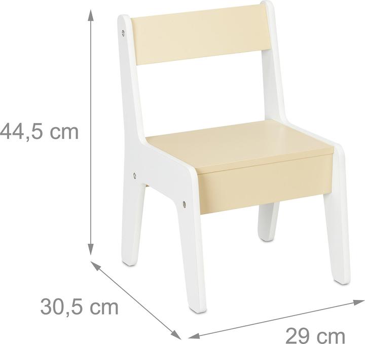 Produktbild Relaxdays Kindertafel mit Fächern und Stuhl