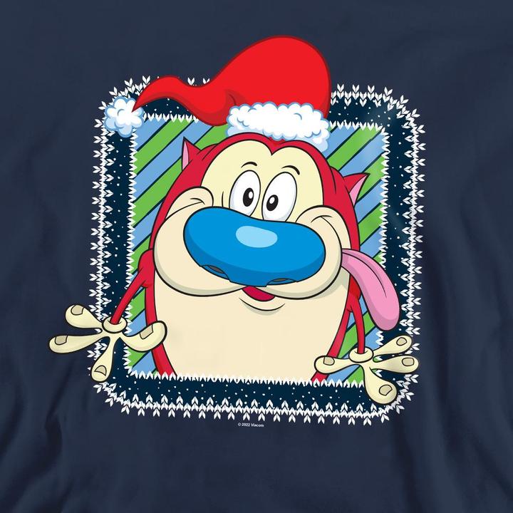 Produktbild Ren & Stimpy Festive Sweatshirt weihnachtliches Design (L)