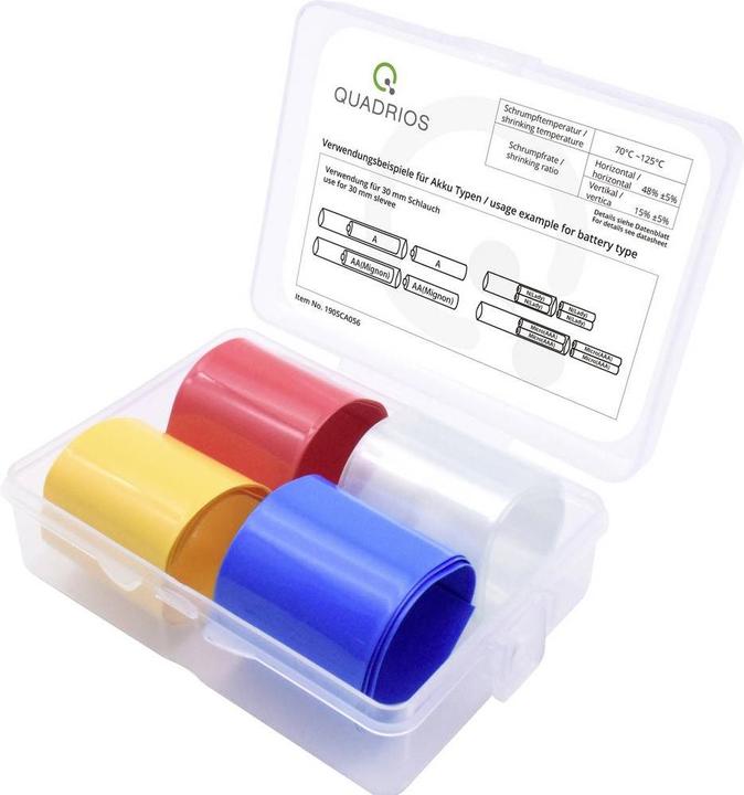 Image du produit Quadrios Kit de gaines thermorétractables pour accu 21 dimensions plates