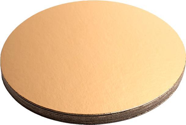 Produktbild miniSchoggi Tortenboden Gold Ø 24 cm