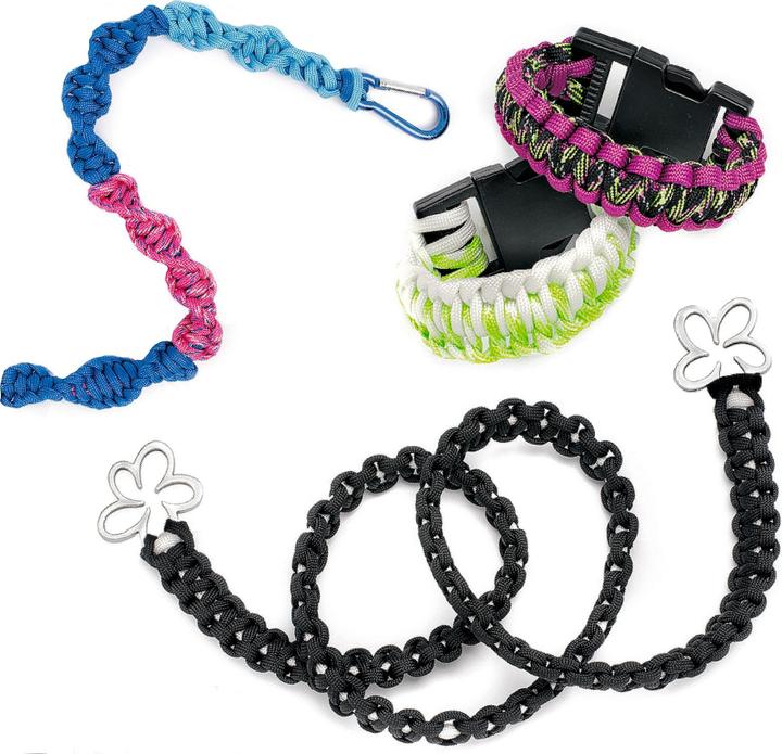 VBS Paracord-Schnur, 4mm, 5m lang (500 cm, Polyamid (PA))