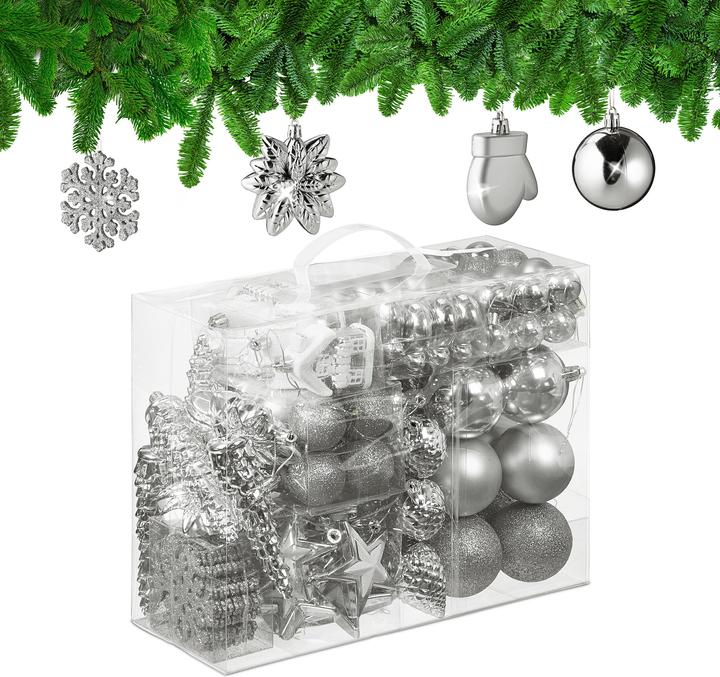 Actual product image Relaxdays Christmas baubles set (100 -part)