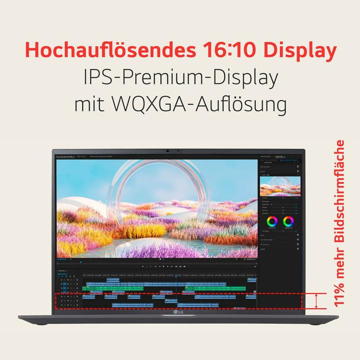 Produktbild LG gram 17" Core Ultra 7 155H 32GB/2TB SSD Win11 grau 17Z90S-G.AD7CG (17", Intel Core Ultra 7 155H, 32 GB, 2000 GB, DE)