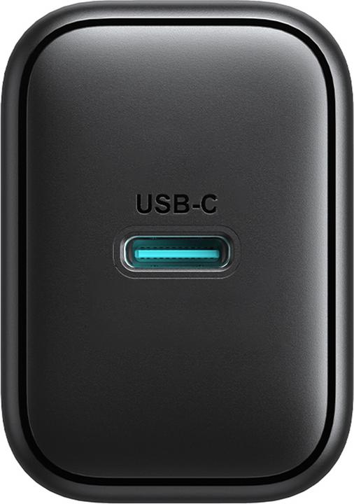 Actual product image Joyroom 25W Single USB-C Charger with 60W C to C Cable, 1m - Black (25 W)