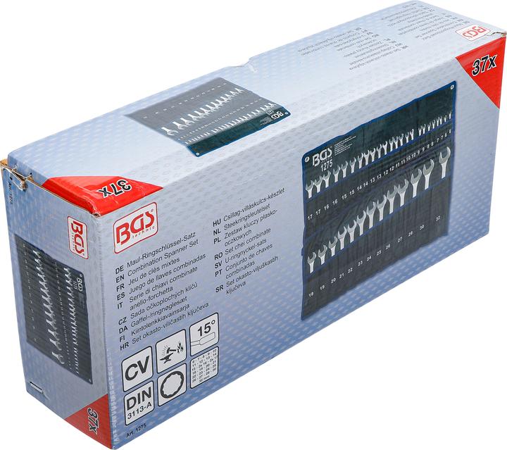 Actual product image BGS Combination spanner set (7 mm, 8 mm, 9 mm, 10 mm, 11 mm, 12 mm, 13 mm, 14 mm, 15 mm, 16 mm, 17 mm, 18 mm, 19 mm, 20 mm, 21 mm, 22 mm, 23 mm, 24 mm, 25 mm, 26 mm, 27 mm, 28 mm, 30 mm, 32 mm)