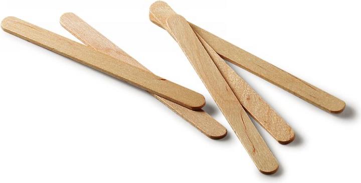 Actual product image Clean + Easy Wooden spatula face 115 x 10 mm (50 x)