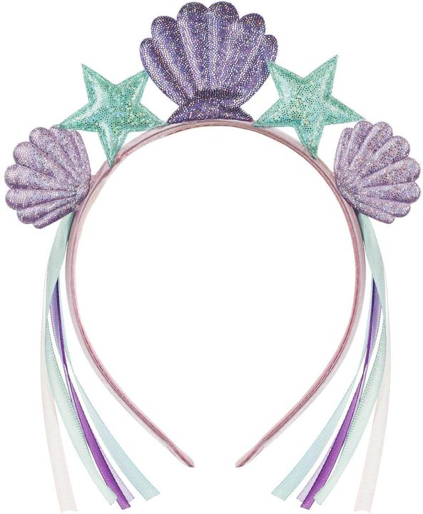 Partydeco Haarreif Meerjungfrau 19.5 x 17.5 cm, Violett/Blau