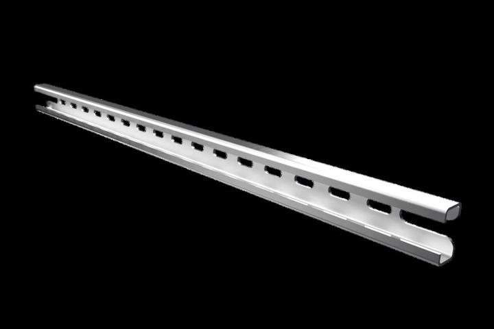 Image du produit Rittal Rail perforé, profilé C Tôle d'acier 455 mm