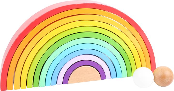 small foot Blocs en bois Arc-en-ciel XL