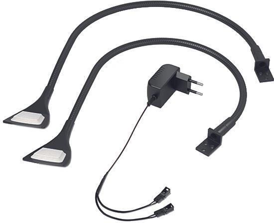 Actual product image Halemeier LED surface mounted light set SwanLite reading light 12 V (100 lm)