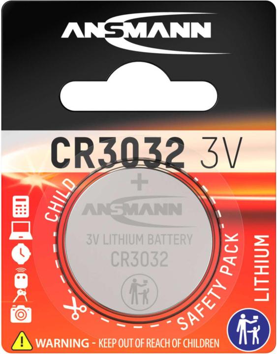 Actual product image Ansmann Lithium CR3032 (1 pcs., CR3032, 158 mAh)