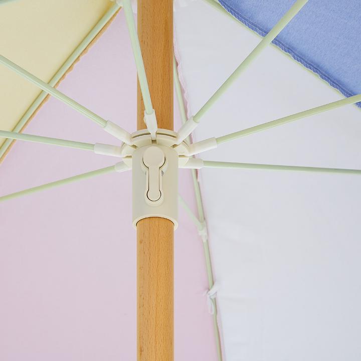 Produktbild Beliani Sonnenschirm ⌀ 150 cm bunt mit Volant MONDELLO (1.50 m)