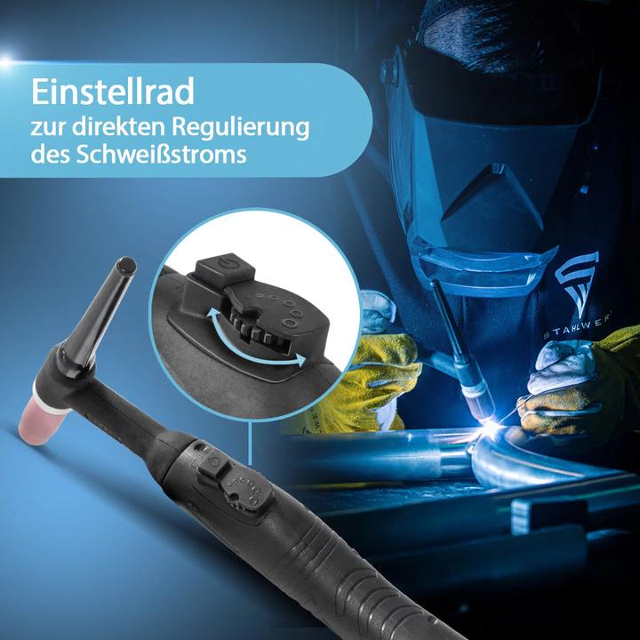 Actual product image Stahlwerk AC/DC TIG 200 Puls Pro Touch fully equipped gas-shielded arc welder