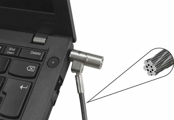 Immagine prodotto Dicota Cavo Sec. Nano Lock Ultra Slim con chiave, slot