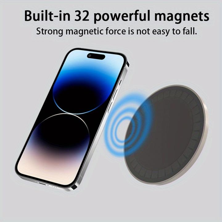 Produktbild PhoneLook MagSafe 360° Rotierender Silikon-Magnet-Patch mit Saugnapf für ung Weiss