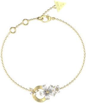 Guess Delicate Gold-Plated Bracelet With Lily Flowers