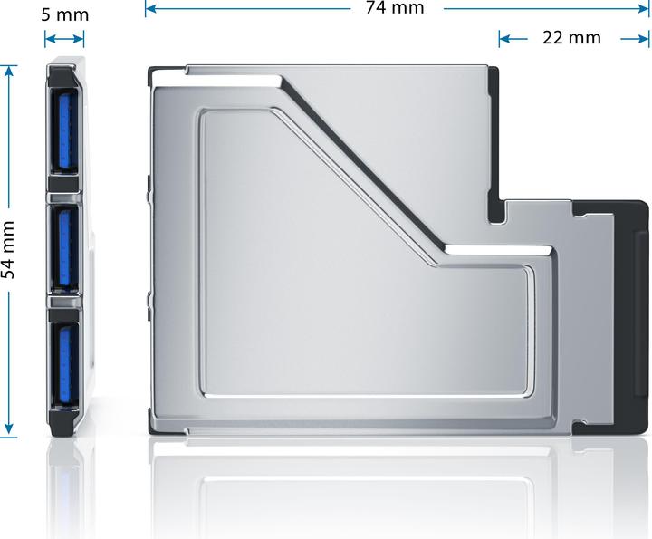 Produktbild CSL 3 Port USB 3.0 PCMCIA Express Card
