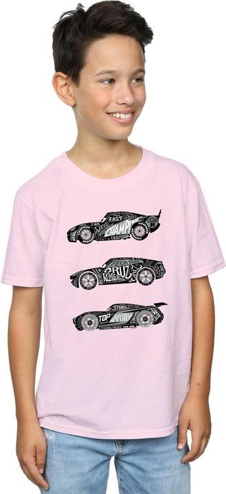 Actual product image Disney Boys Cars Text Racers T-Shirt (116)
