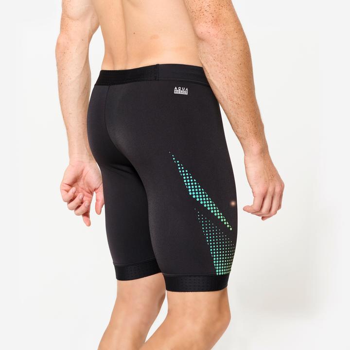 Produktbild Nabaiji Badehose Jammer Herren - 500 Fiti schwarz/gelb (XXL)