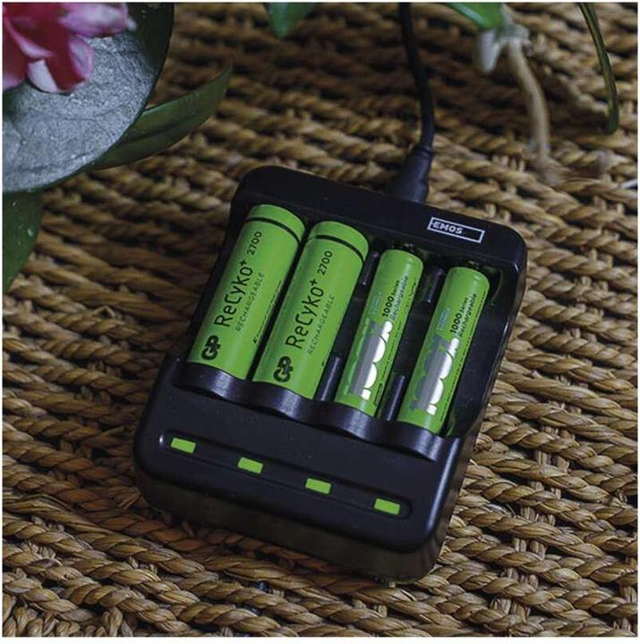 Immagine prodotto Emos Caricabatterie BCN-40 (1 pz., AAA, Caricabatterie senza batteria)