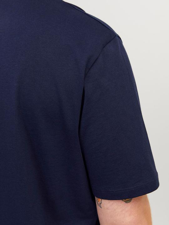 Actual product image Jack & Jones Solid colour plus size T-shirt (7XL)