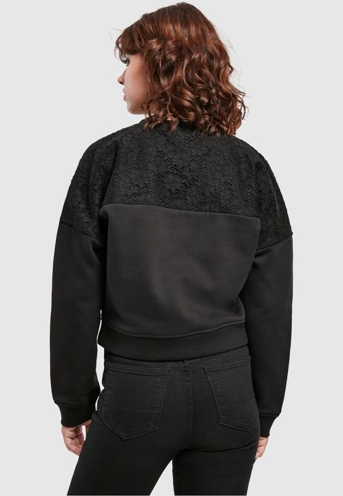 Produktbild Urban Classics Ladies Short Oversized Lace Inset Crew (L)
