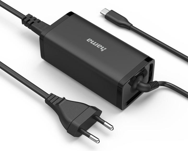Produktbild Hama Universal-USB-C-Notebook-Netzteil, GaN, Power Delivery (PD), 5-20V/100W (100 W)