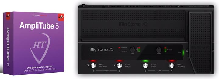 Productafbeelding IK Multimedia iRig Stomp I/O + AmpliTube 5 Bundel (USB)