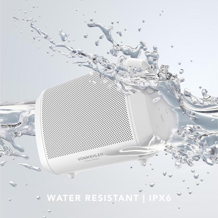 Actual product image Vonmählen Bluetooth Speaker Air Beats Mini White (13 h, Rechargeable battery operated)