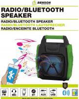Benson Electric Radio/haut-parleur Bluetooth rechargeable (Fonctionnement sur secteur)