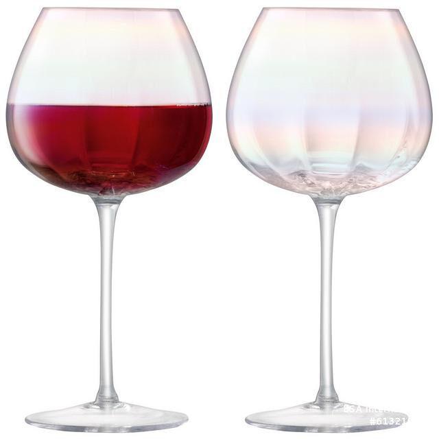 Actual product image LSA Pearl red wine glass 460ml - mother of pearl x 4 (46 cl, 1 Glasses, Red wine glasses)