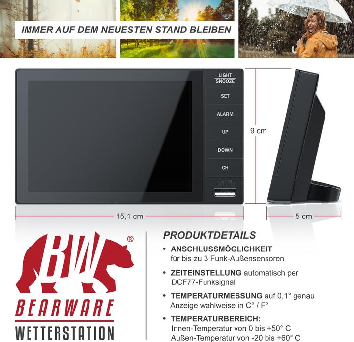 Actual product image Bearware Weather station