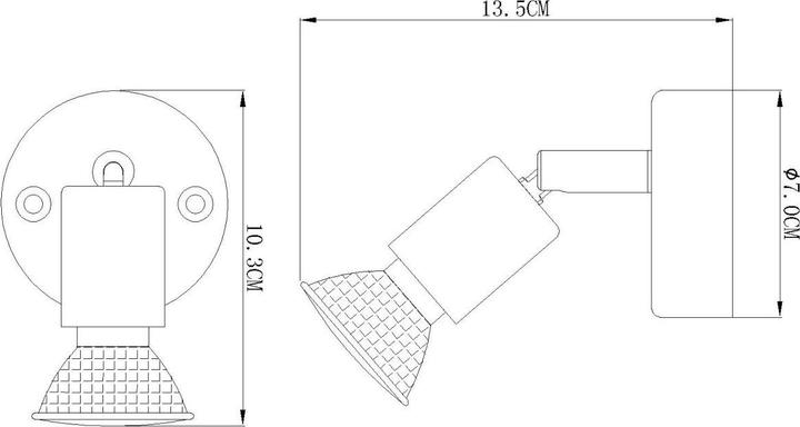 Produktbild Globo LED Strahler OLANA, Metall rostfarben, 57381-1R (GU10)