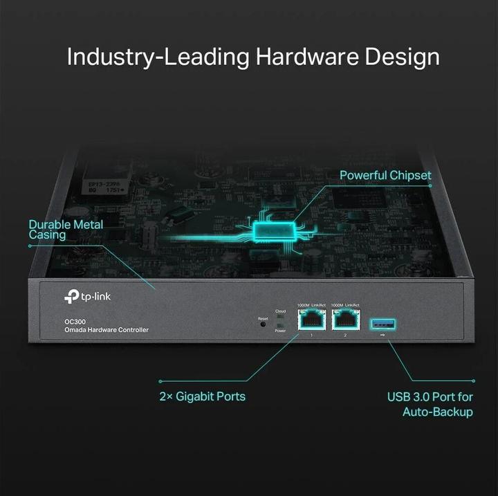 Actual product image TP-Link Omada OC300 (2 Ports)