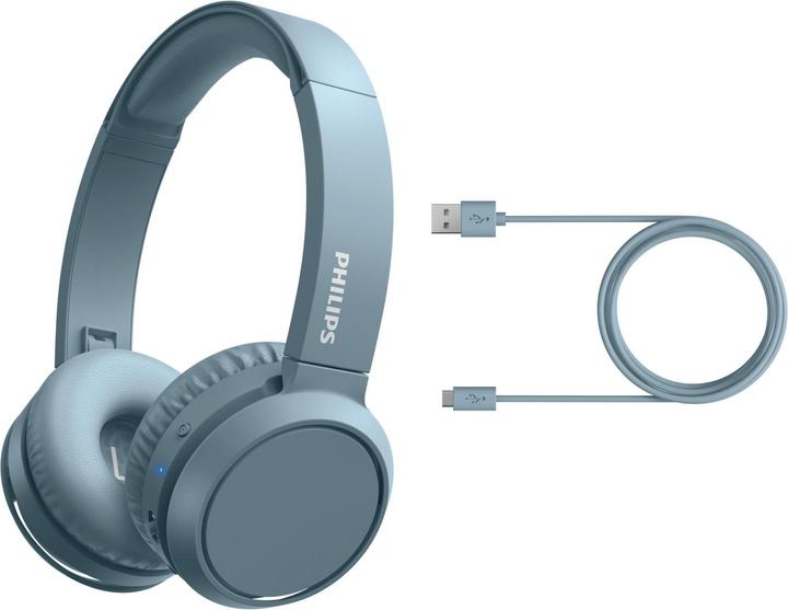 Image du produit Philips Écouteurs intra-auriculaires sans fil TAH4205BL/00 (pas de réduction du bruit, 29 h, Sans fil)