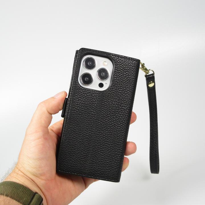 Produktbild PhoneLook Hülle Flip Wallet aus veganem Leder mit Brieftasche und Magnetverschluss (Apple iPhone 15 Pro)