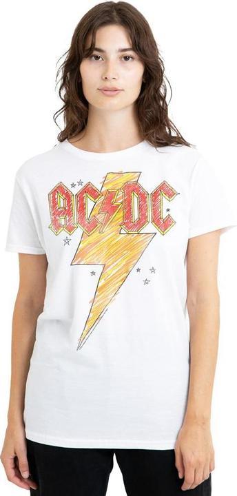 Actual product image AC/DC Unisex Adult Sketch Bolt T-Shirt (L)