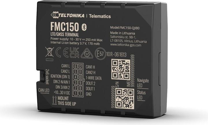 Actual product image Teltonika Telematics FMC150 4G Cat 1 GNSS/GSM/Bluetooth Tracker