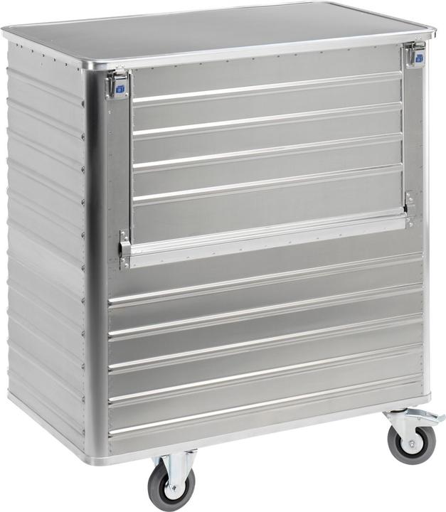 Actual product image Gmöhling Aluminium box trolley, fold-down side panel (300 kg)