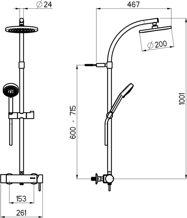 Produktbild Nikles Fresh Einhebelmischer Duschsystem