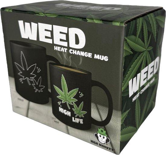Produktbild Mad Monkey Tasse "High Life Weed" - mit Farbwechsel (300 ml)