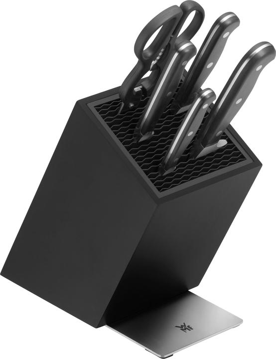 WMF Messer-Vorteils-Set 6-teilig SPITZENKLASSE PLUS mit FlexTec Messerblock schwarz